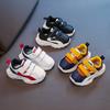 Children's Color Matching Sports Shoes 2025 Autumn New Male and Female Students Lightweight and Comfortable Mesh Splicing Velcro Casual Shoes