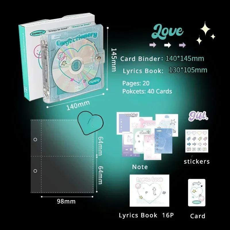 Retro Shape Card Photo Album for 3 Inch Kpop Star Small Photo Card Collection Book Creative Design Card Binder Chasing Gifts