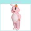 Cute Easter Bunny Inflatable Costume For Adults 150-190cm L Size