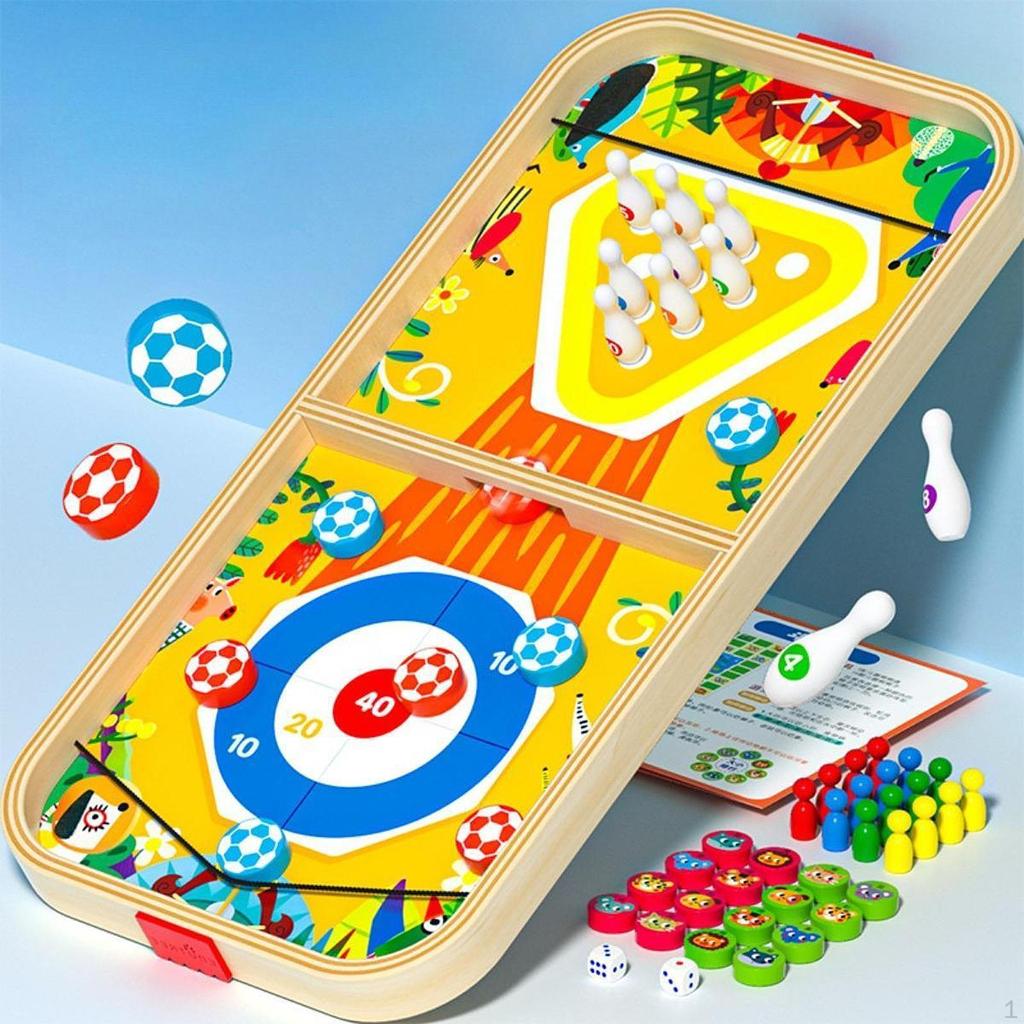 Desktop Table Game Bowling Games Battle Portable Fun Board Wooden Hockey for
