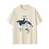 Marine Animals Killer Whale Anatomy Graphic Tshirt Mens Womens Casual Funny T Shirts Tops Unisex Fashion Oversized Streetwear