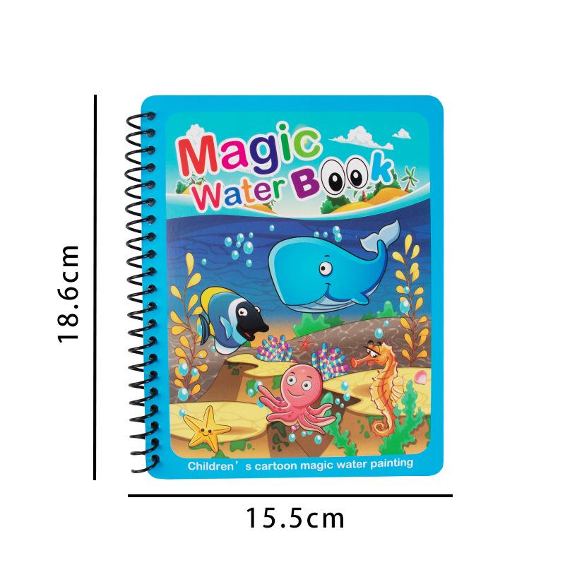 Children's Reusable Magic Water Painting Book: Educational Drawing & Coloring Set