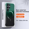 For Samsung Galaxy S26, S26 Plus, S26 Ultra, S25, S25 Ultra Metal Frameless Phone Case with Magnetic Attachment, Smooth Feel