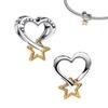 Original Charms DIY Jewelry Gifts Sparkling Golden Firework Snowflake Lucky Star Splittable Sun & Moon Beads Fit Snake Bracelets