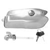 Motorcycle Fuel Gas Tank Vintage 9L Replacement for Cg125 Cg125s Cg250 Coffee Rider