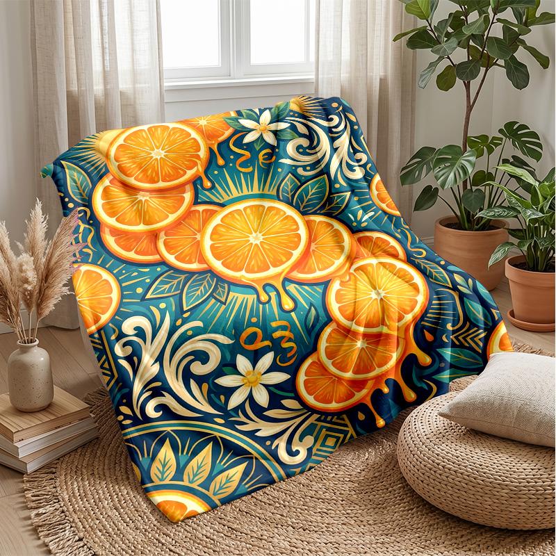 Oceanic Voyage Collection Theme blanket Lightweight Warm Flannel Blanket Decorative Throw Blanket for Home Decoration
