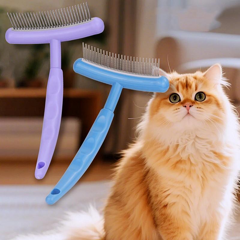 Dog Comb Rake Combs Dog Brush Single Row Rake Combs for Dogs Hair Cleaning Pet Grooming Massage Cat Comb Comfortable Dogs Brush