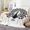 Artistic Pattern P-Peacock Throw Soft Warm Throw Blanket for Bedroom Living Room Bed Travel Camping Picnic Gift