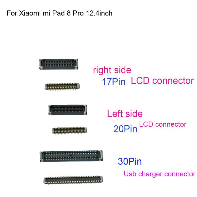 

For Xiaomi mi Pad 8 Pro LCD display screen Dock Connector Micro Charging port FPC connector logic on motherboard mainboard LCD on cable 20p