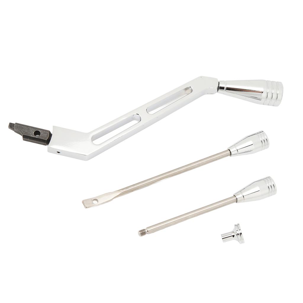 Schalthebel-Blinker-Warnblinker-Neigungssatz, polierter Billet-Edelstahl, hohe Festigkeit für Autos