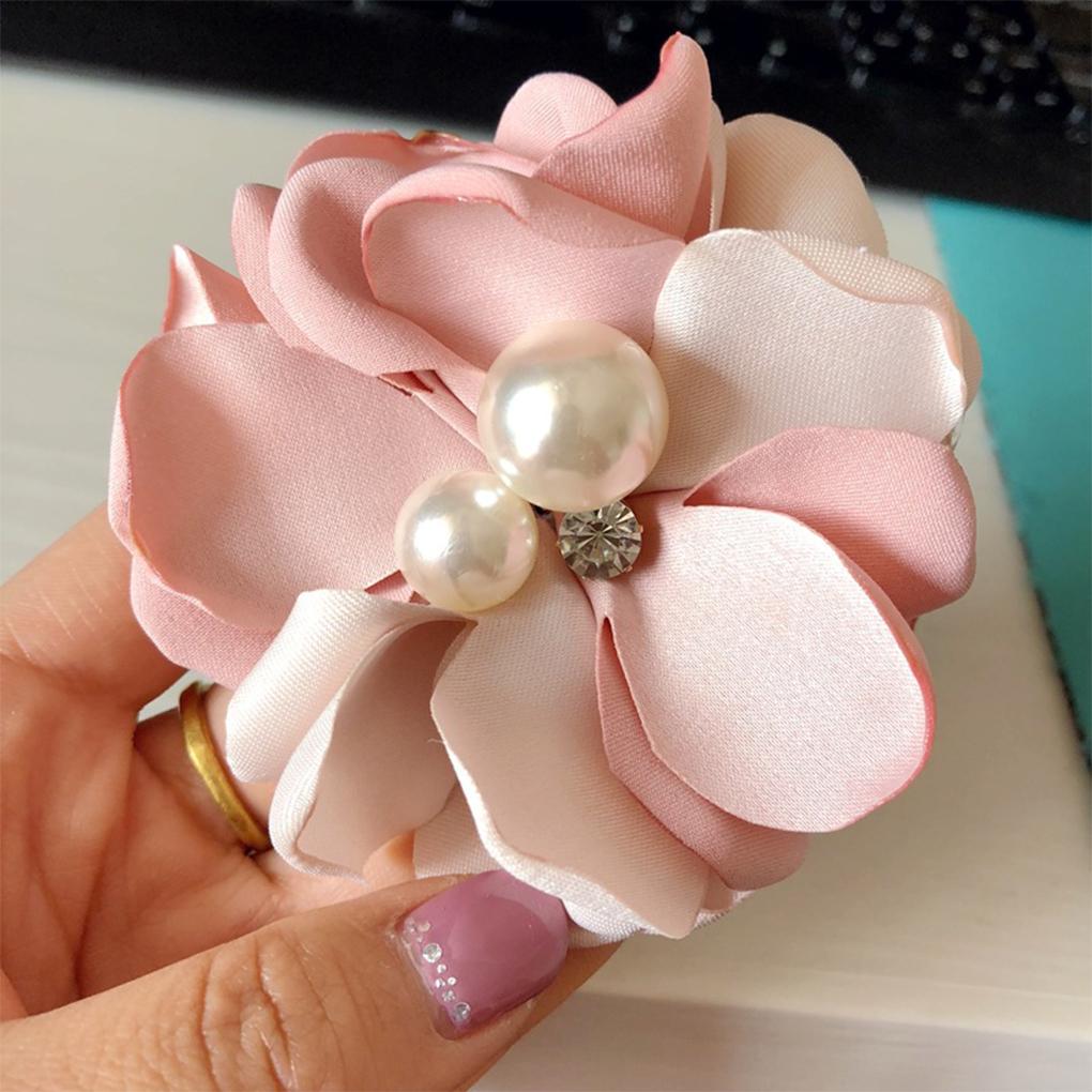 Flower Brooch Wedding Bride Dress Birthday Graduation Festival Clothes Tie Decoration Jewelry Large Pin for Women Girls