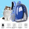 Oxford Stoff Katzen-Trage Rucksack Transparenter Haustier Rucksack mit 9 Belüftungslöchern Atmungsaktive Doppelschultertasche