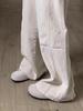 Women's High-Waisted Apricot Cargo Jeans, Summer Style, Relaxed Slim Fit, Straight Leg, Wide-Leg Trousers