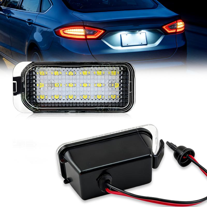 

2Pcs License Plate Light for Ford KUGA S MAX MONDEO MK4 MK5 MK2 FIESTA 2008-2019 FOCUS Ford Jaguar XJ XF LED Number Signal Light 6000K