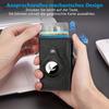 Airtag Buckle Wallet Metal Aluminum Box Case Rfid Anti-theft Swipe Credit Card Holder  Short Zipper Coin Purse