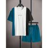 2024 New Summer Casual Men's Short-sleeved Top Outdoor Street Fashion Beach Shorts 3D Printed Men's T-shirt And Shorts Set