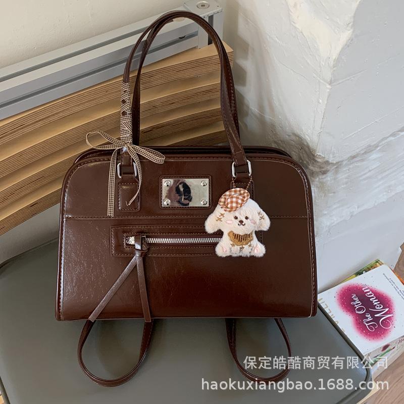 Premium Women's Backpack 2025 New Commuter Backpack College Student Class Schoolbag Single Shoulder Messenger Tote Bag