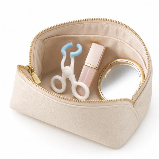 Contact Lenses Applicator Tool, Soft Silicone Contact Lens Insertion Tool with Eye Support Design, Portable Scissor-Style Holder, Contact Lens Remover
