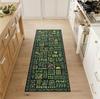 Corridor Carpet Long Runner Rug Green Plant Leaf Carpets Soft Machine Washable Floor Mat Hallway Home Decoration Rugs