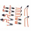 16 Pcs Garage Hook Wall Mount Strong Load Bearing Heavy Duty Steel Garden Tool Hanger for Cables Water Hoses Power