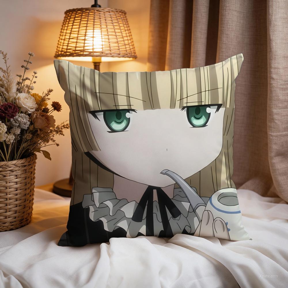 g-GOSICKs Hot Anime Cushion Cover Premium Comfort Reversible Pillow Cove -Two In One Design for Any Room & Car Interior