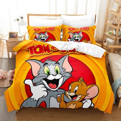 Cat And Mouse Digital Printing Three-Piece Set 3D Three-Dimensional Grinding Three-Piece Set