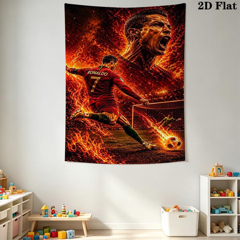 Portugal'S Fire Soccer Passion Ignites Threepiece Set 1 Duvet Cover 2 Pillowcase Without Core Christmas Birthday Gift