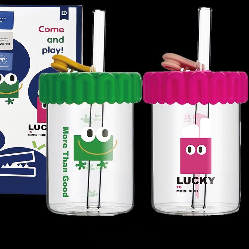 Diller High Borosilicate Glass Straw Cup