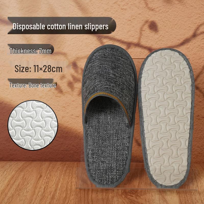 Jingyu Thickened Non-slip Disposable Hotel Slippers