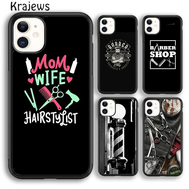 Barber Shop Hair Stylist Salon For iPhone 17 Air 16 Phone Case Cover 15 14 Plus 12 13 Pro Max Fundas