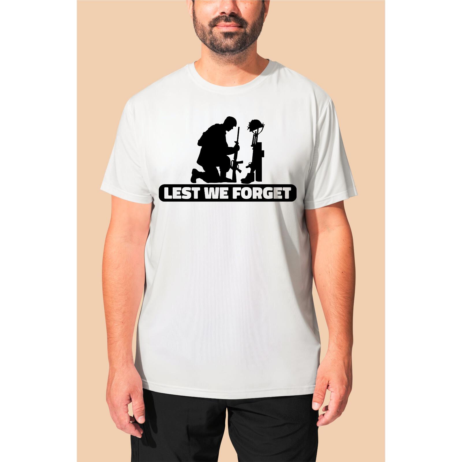 Lest We Forget Armed Forces Day T-Shirt British Amred Forces Vateran Unisex Tops S