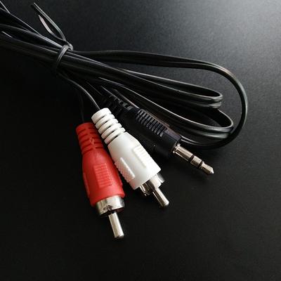 1.2M 3.9 Feet 3.5Mm Plug Jack To 2Rca Male Audio Cable Splitter Phone To Speaker