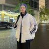 Autumn and Winter New Couple Stand-up Collar Men's and Women's Winter Coats Are Warm and Popular. Three Hooded Thickened Cotton Clothes Are Trendy.