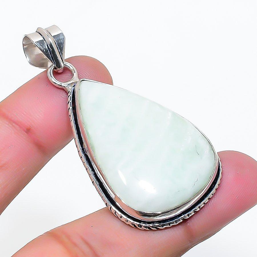 Natural Hememorphite Gemstone Handmade 925 Sterling Silver Pendant 2.05 AP-15186