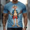 Summer Men's Beer 3D Printed Crew Neck T-Shirt