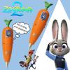 Zootopia 2 Karotten-Rekorder-Stift | Judy & Nick Stil Für Kinder | 60S Mini-Rekorder | 2-in-1 Kugelschreiber Schreibwaren|Judy Partner