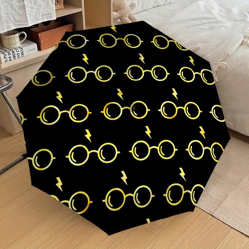 1PC Warner Glasses Lightning bolt Umbrella-8-Rib Reinforced, Automatic Open, Lightweight & Durable-A30