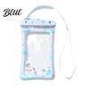 Waterproof Storage Pouch for Valuables Cute Phone with Floating Airbag And Lanyard Clear PVC Cellphone Dry Bag Swimming Beach Snorkeling Holder Pool,