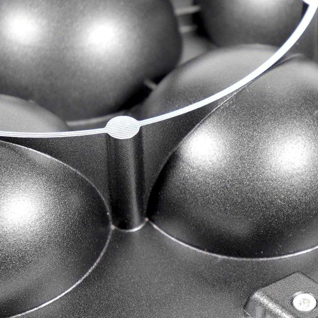 7 Holes Iron Cupcake Pan Portable Round Kitchen Baking Bakeware Premium Cast Iron PanRound Home Kitchen Non Stick Baking Tools