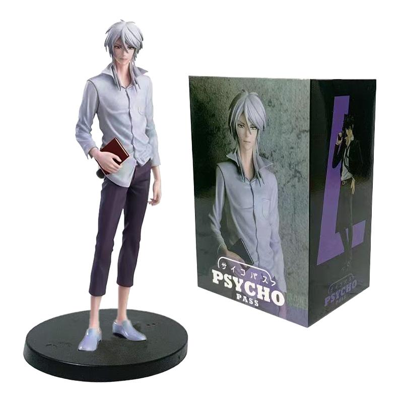 Neu Psycho-pass Psycho Pass 18cm Makishima Shougo Kougami Shinya Anime PVC Modell Figur Cooler Mann Schreibtisch Peripherie Puppen