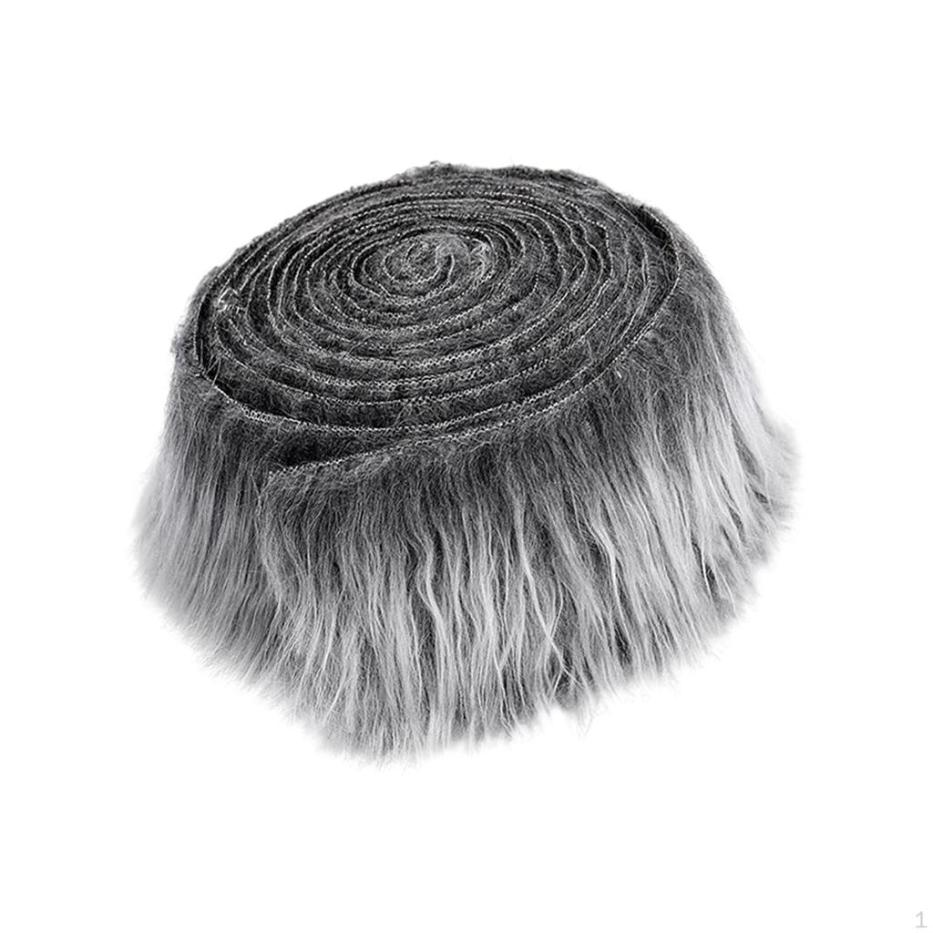 Faux Fabric Artificial Patches Handmade Crafts Supplies Plush Toy Shaggy Cuts for Cosplay