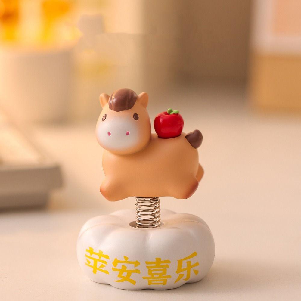 Chinese Style Chinese New Year Decoration Multicolor Zodiac Horse Ornaments  Office Desk Ornament