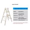 Pine Double-Sided Solid Wood Step Ladder for Construction and Decoration