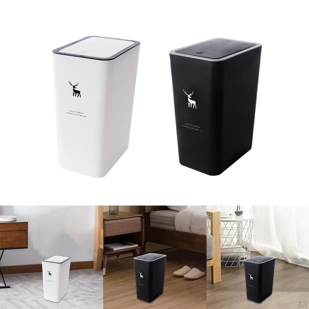 Compact Household Trash Bin for Bathroom, Bedroom, and Outdoor Use