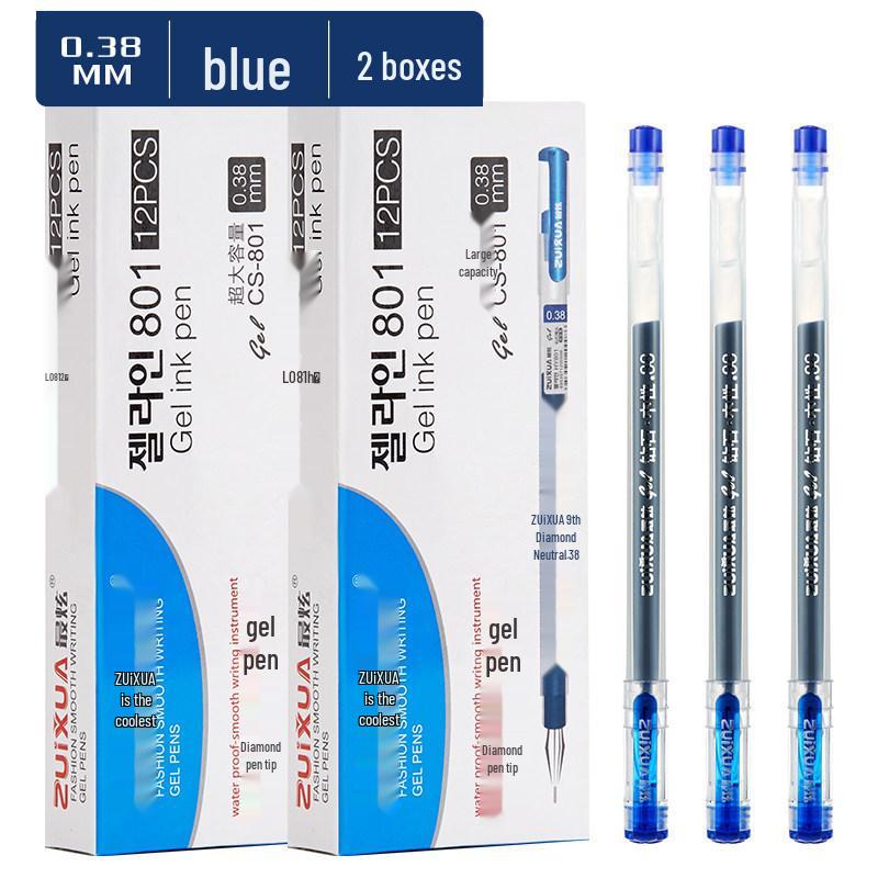 

Гелевая ручка Diamond Head большой вместимости 0,38 - Идеально подходит для подписей и экзаменов 0.38mm синий
