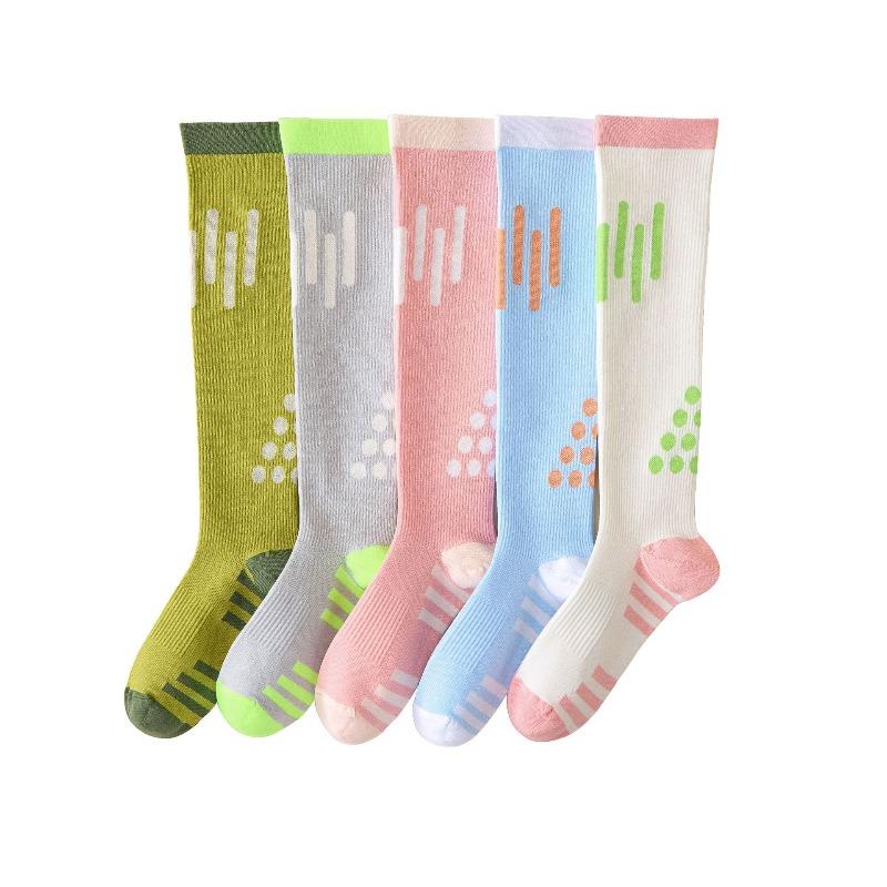 Sports Socks for Women, Running and Skipping Rope, Calf Socks, Marathon Fitness, Pressure, Knee-high Socks, Muscles Can Compress Socks for Women