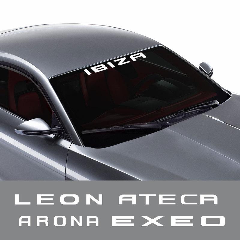 For Seat Ibiza Leon Arona Ateca Altea Arosa Exeo Tarraco Toledo Accessories Car Front And Rear Windshield Stickers and Decals