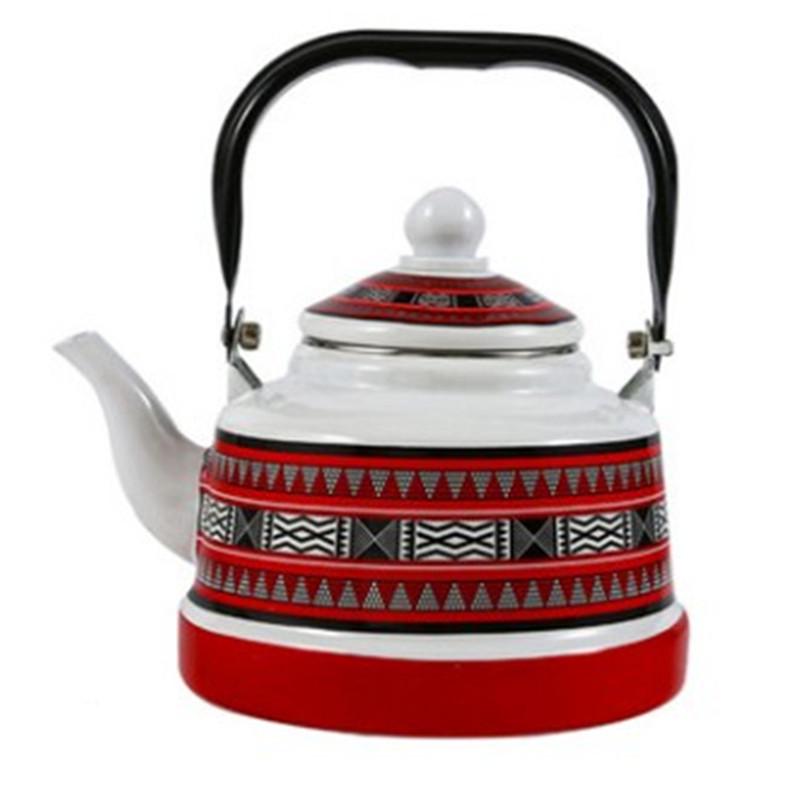 Enamel Porcelain Teapot: Heat-Resistant Kung Fu Tea Kettle for Induction and Gas Heating