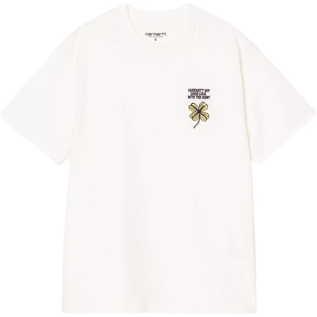 Carhartt WIP SS26 Womens Short Sleeve Clover T-Shirt Comfortable Simple Embroidered Crew Neck Women T-shirts I036036-D6-XX