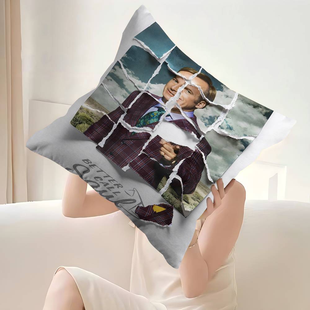 Classic Movie TV Better Call Saul Decorative Room Aesthetics Pillow Case Home Decor Bedroom Sofa Bed Couch Pillow Cover X